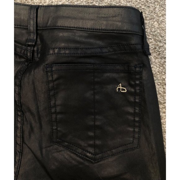 Rag & Bone Coated Legging Zipper Jeans - Size 27 - Picture 9 of 14